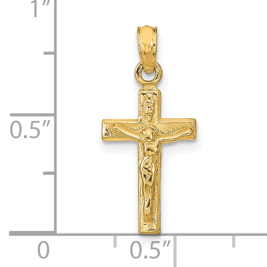 14k Crucifix Pendant-K9601