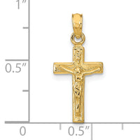 14k Crucifix Pendant-K9601