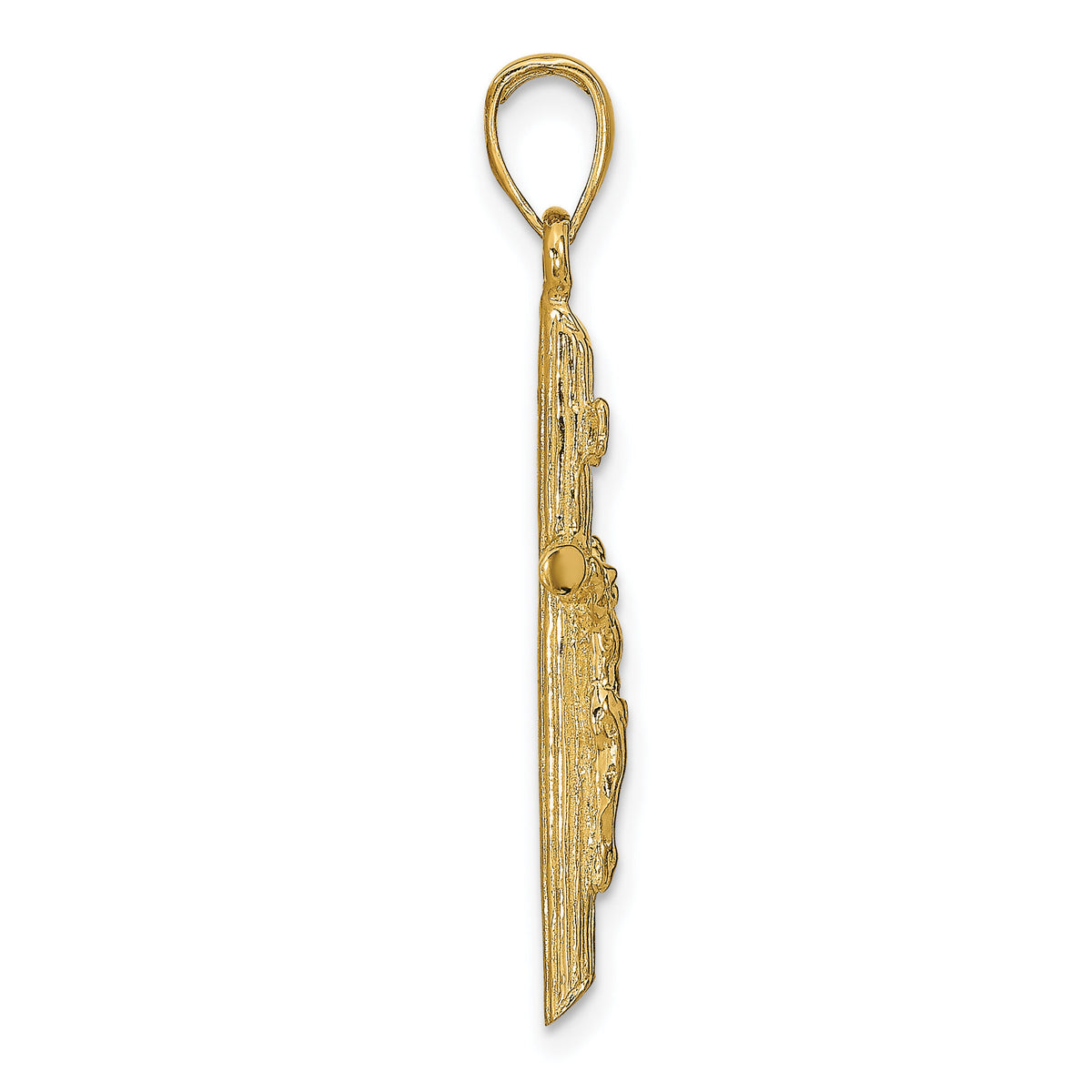 14k Crucifix Pendant-K9606