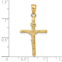 14k Crucifix Pendant-K9606