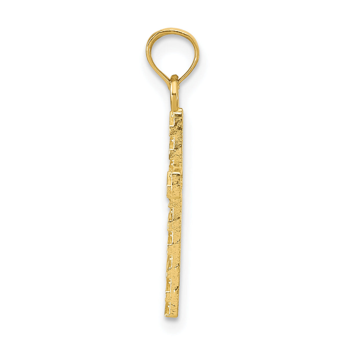 14k D/C Cross Pendant-K9640