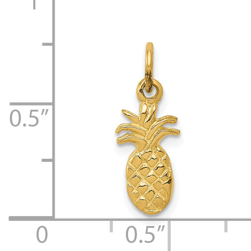 14k Polished Pineapple Charm-K971