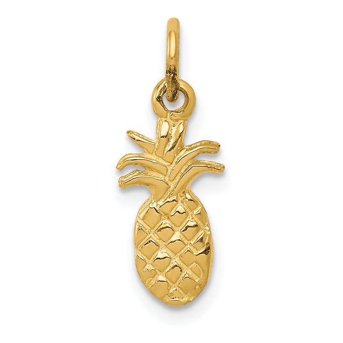 14k Polished Pineapple Charm-K971