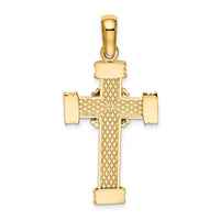 14K Polished Cross Charm-K9714