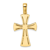 14K W/ Rhodium Cross Charm-K9729