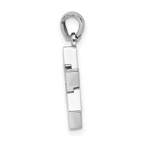 14K White Gold Star Of David Charm-K9732W