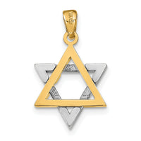 14K Two-Tone Star Of David Charm-K9752