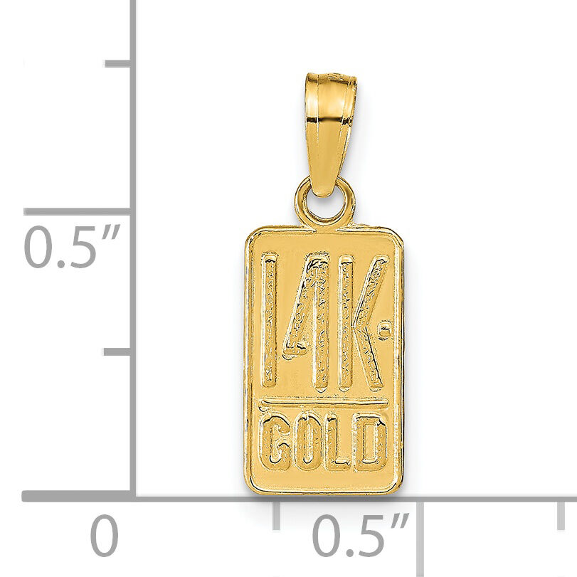 14k 14K GOLD Pendant-K9753