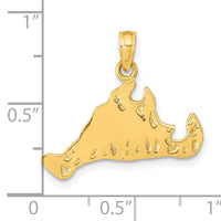 14k Martha's Vineyard Island Pendant-K9756