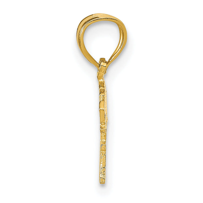 14K BORN TO WIN Pendant-K9758