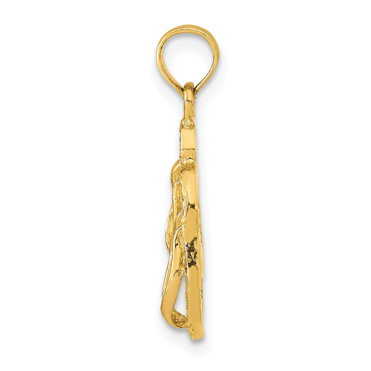 14K ST. GEORGE ISLAND Reversible Flip Flops Pendant-K9764