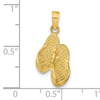 14K ST. GEORGE ISLAND Reversible Flip Flops Pendant-K9764