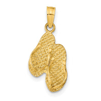 14K ST. GEORGE ISLAND Reversible Flip Flops Pendant-K9764