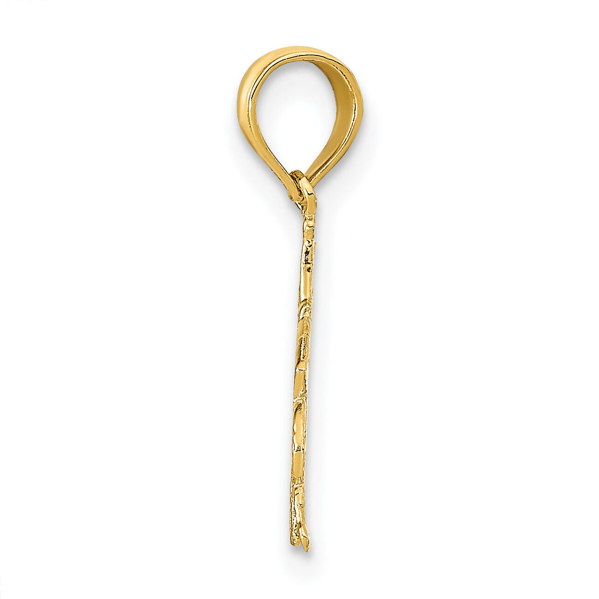 14K GAMBLER w/Cards Pendant-K9766