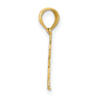 14K GAMBLER w/Cards Pendant-K9766