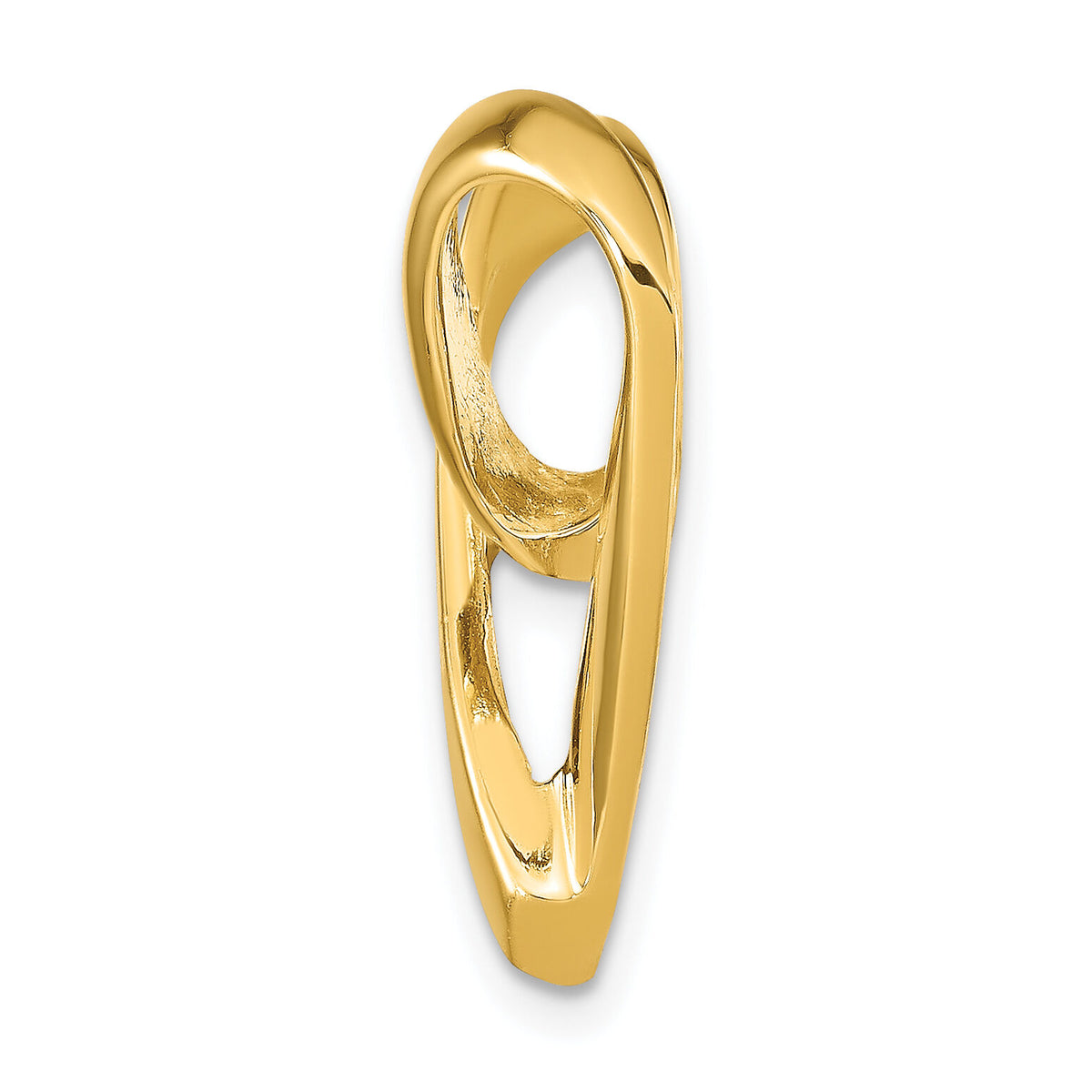 14K Polished Heart Slide-K9774