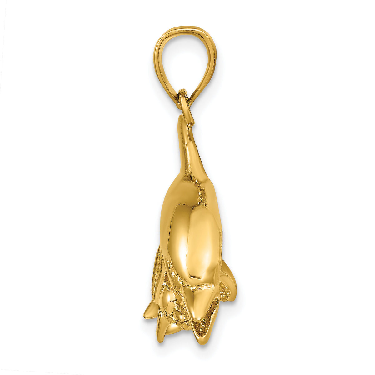 14k Dolphins Pendant-K9777