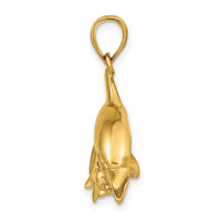14k Dolphins Pendant-K9777