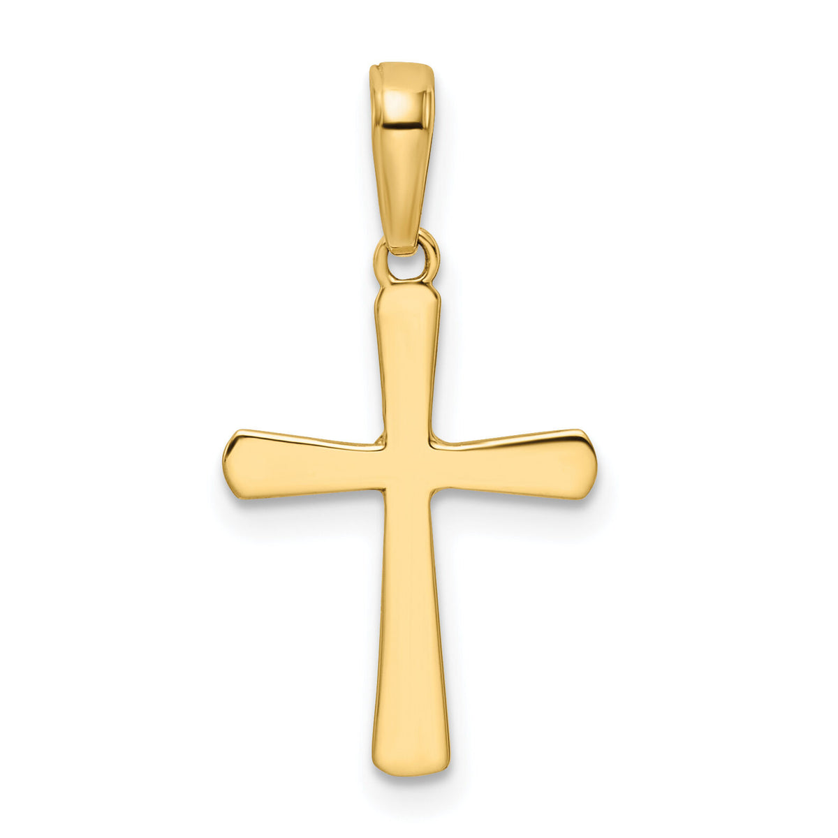 14K w/Rhodium D/C Cross Pendant-K9789