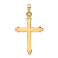 14K w/Rhodium D/C Cross Pendant-K9798