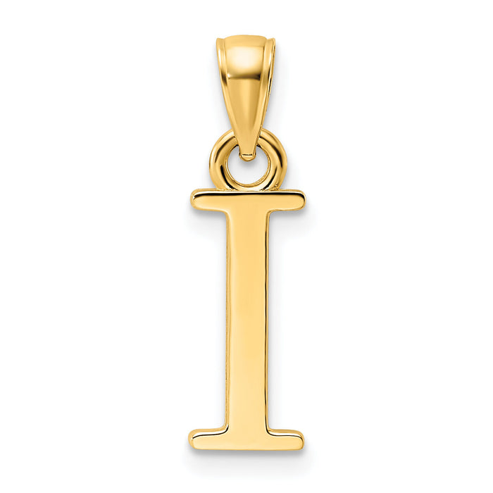 14K Polished Letter I Pendant-K9810I