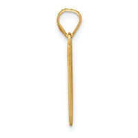 14K Class Of 2025 Rally Flag / Graduation Charm-K9984-25