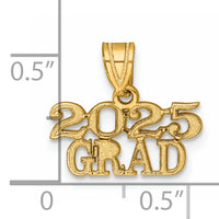 14k Polished 2025 GRAD Charm-K9985-25