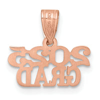 14K Rose Gold Polished 2025 GRAD Charm-K9985R-25