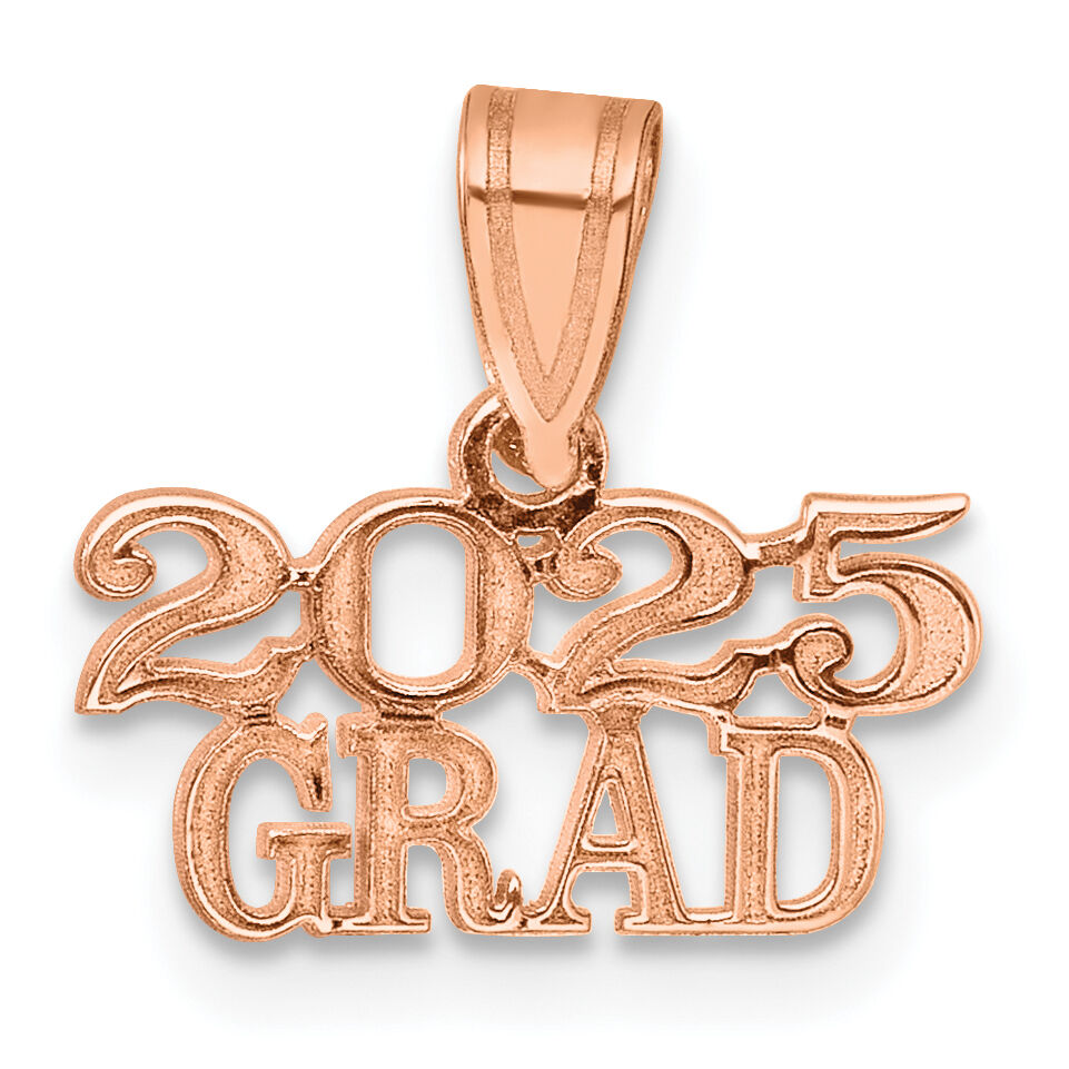 14K Rose Gold Polished 2025 GRAD Charm-K9985R-25