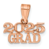 14K Rose Gold Polished 2025 GRAD Charm-K9985R-25