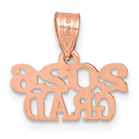 14K Rose Gold Polished 2026 GRAD Charm-K9985R-26