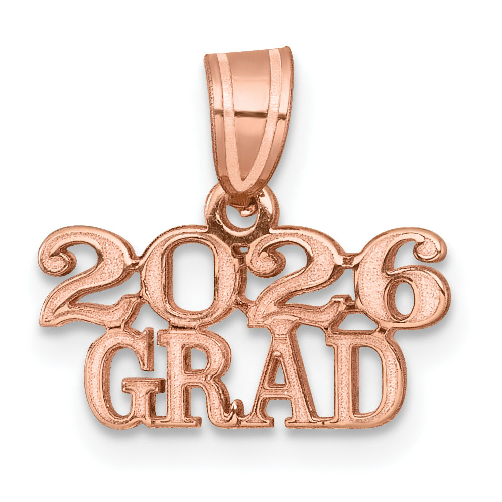 14K Rose Gold Polished 2026 GRAD Charm-K9985R-26