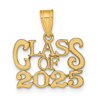 14k Polished CLASS OF 2025 Graduation Charm-K9986-25
