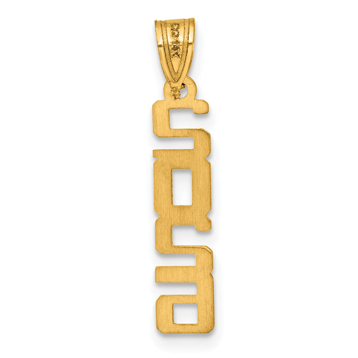 14K Polished Vertical 2026 Graduation Charm-K9987-26