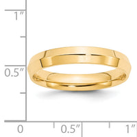14KY 4mm Knife Edge Comfort Fit Band-KEC040