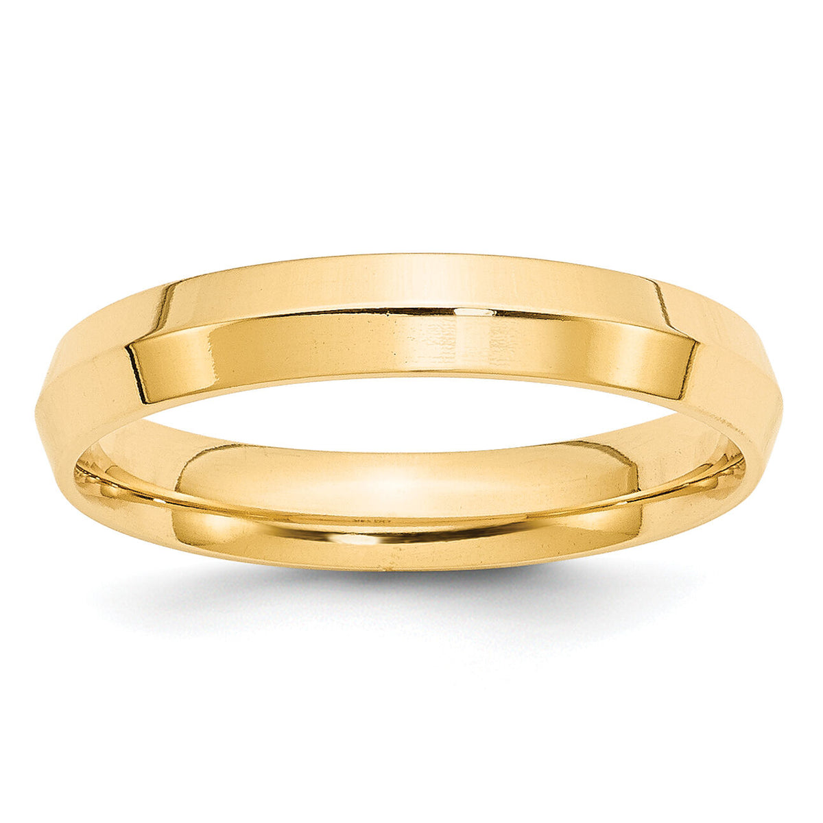 14KY 4mm Knife Edge Comfort Fit Band-KEC040