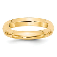 14KY 4mm Knife Edge Comfort Fit Band-KEC040