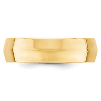 14KY 6mm Knife Edge Comfort Fit Band-KEC060