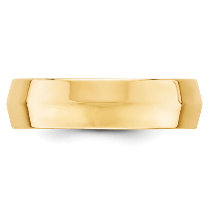 14KY 6mm Knife Edge Comfort Fit Band-KEC060