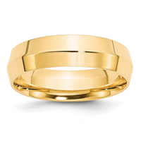 14KY 6mm Knife Edge Comfort Fit Band-KEC060