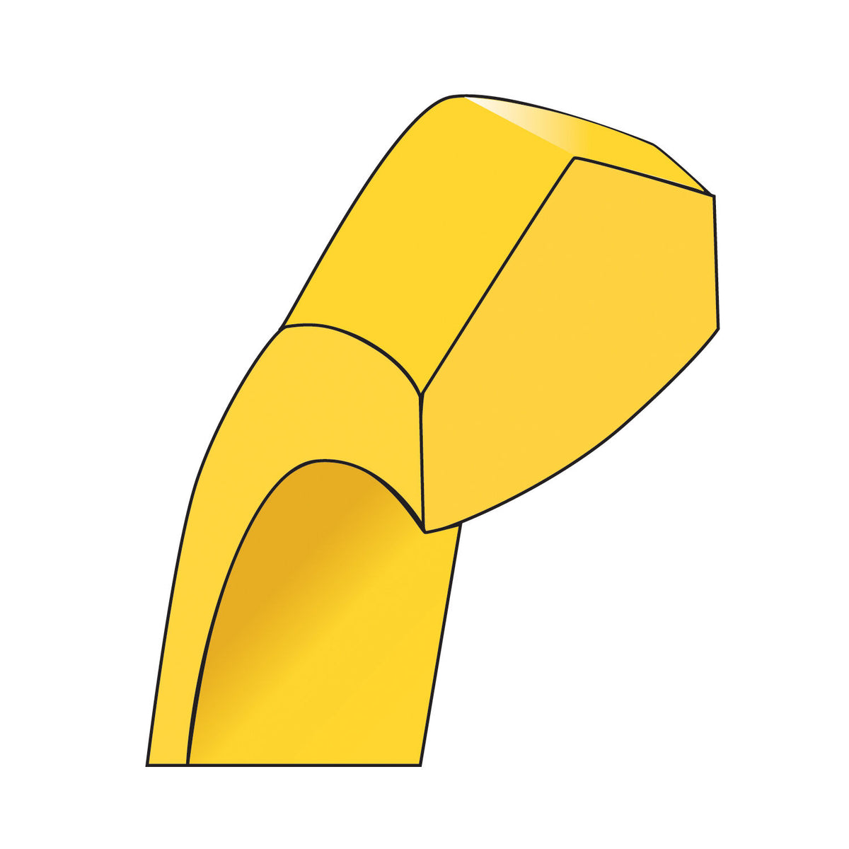 14KY 4mm Knife Edge Comfort Fit Band-KEC040