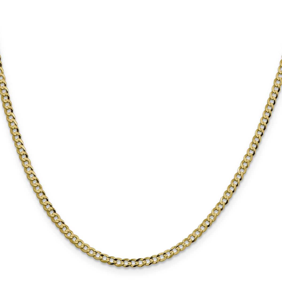 14k 3.1mm Lightweight Flat Cuban Chain-LCB080-16