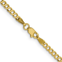 14k 3.1mm Lightweight Flat Cuban Chain-LCB080-18