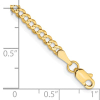 14k 3.1mm Lightweight Flat Cuban Chain-LCB080-8