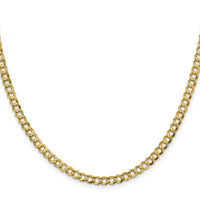 14k 4.7mm Lightweight Flat Cuban Chain-LCB120-26