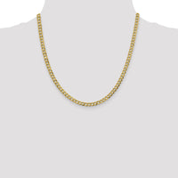 14k 4.7mm Lightweight Flat Cuban Chain-LCB120-20