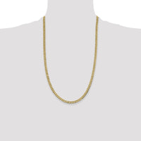 14k 4.7mm Lightweight Flat Cuban Chain-LCB120-26