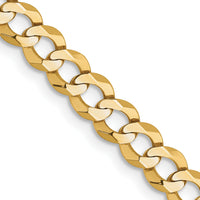 14k 4.7mm Lightweight Flat Cuban Chain-LCB120-26