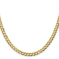 14k 5.9mm Lightweight Flat Cuban Chain-LCB150-20