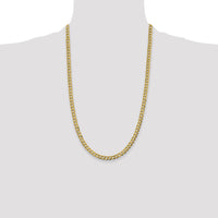 14k 5.9mm Lightweight Flat Cuban Chain-LCB150-26